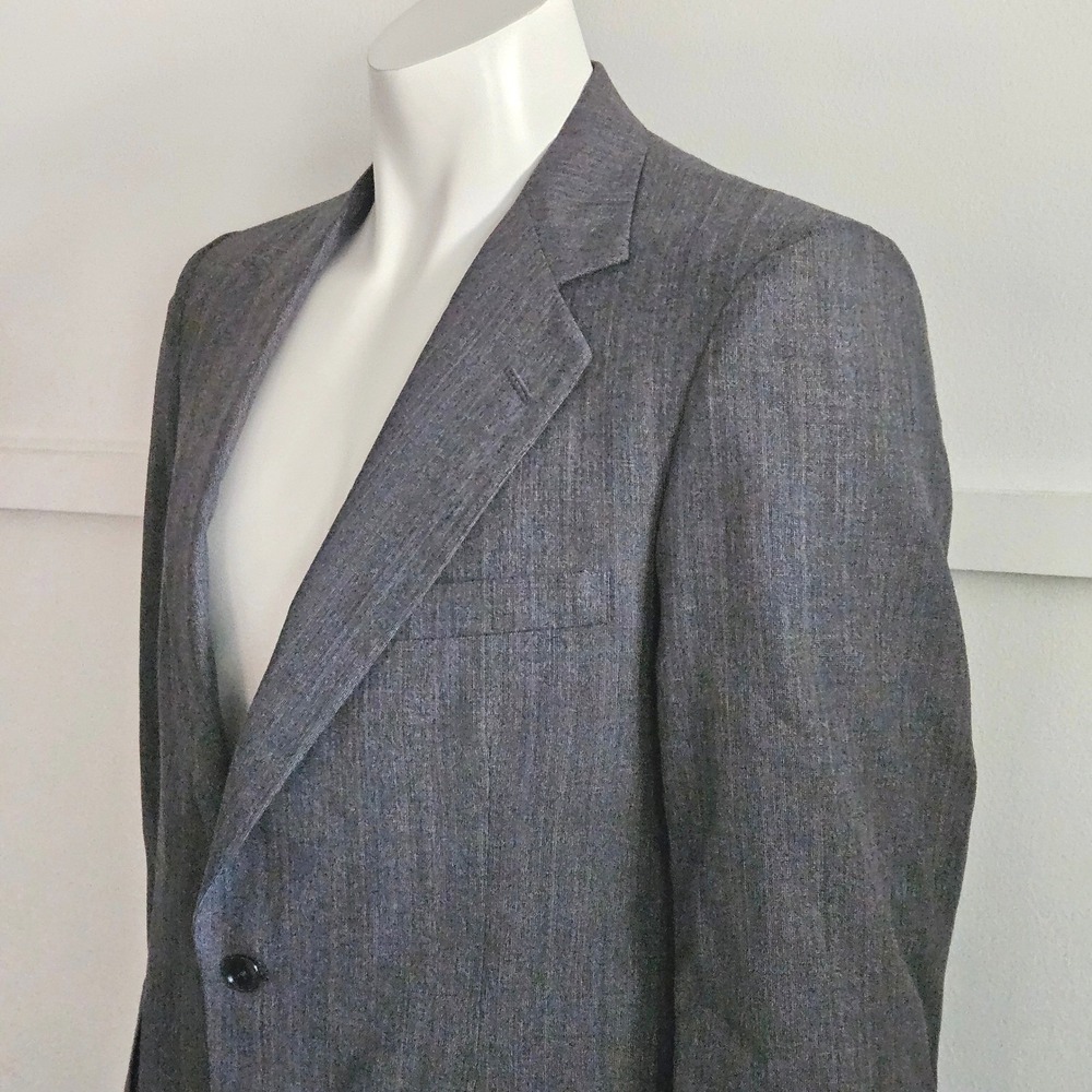 Andhurst Mens 2 Piece Suit Charcoal Grey Worsted Wool Blend 40S W35 Short NEW